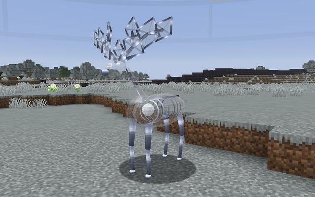 A Tracery Elk made of clear glass, with no colour